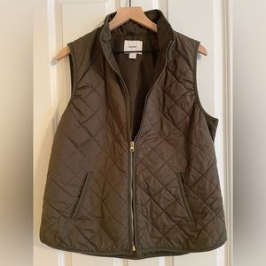 old navy green large vest